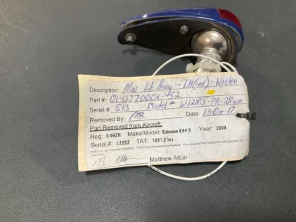 Nav lights assy -lh red whelen pn 01-0770001-52 model w1285-pr-28 voth - Image 2