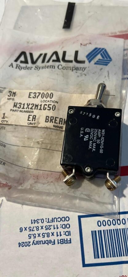 W31-X2M1G-50 | Cessna C175 | CIRCUIT BREAKER SWICTH 50 AMPS