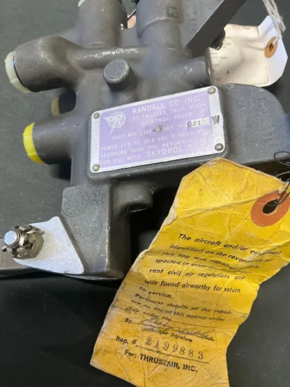 Randall 1191-5 Thrust Reverser Control Valve - Gulfstream GII overhaul S shancolema3 (165)